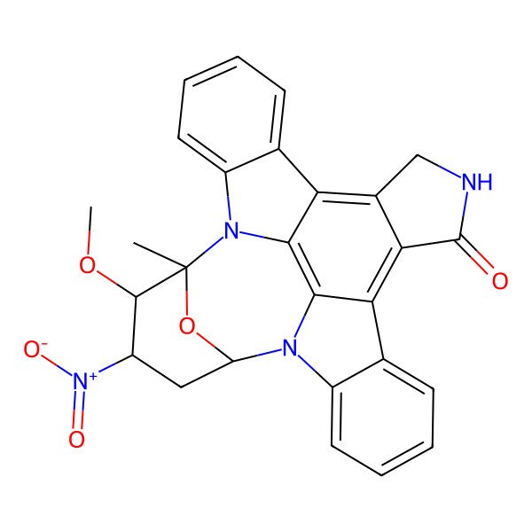 2D Structure of 3-Methoxy-2-methyl-4-nitro-29-oxa-1,7,17-triazaoctacyclo[12.12.2.12,6.07,28.08,13.015,19.020,27.021,26]nonacosa-8,10,12,14,19,21,23,25,27-nonaen-16-one