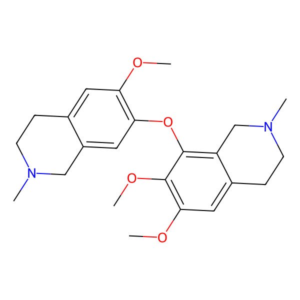 2D Structure of 6,7-dimethoxy-8-[(6-methoxy-2-methyl-3,4-dihydro-1H-isoquinolin-7-yl)oxy]-2-methyl-3,4-dihydro-1H-isoquinoline