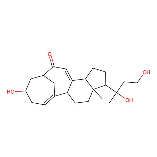 2D Structure of 6-(2,4-Dihydroxybutan-2-yl)-15-hydroxy-5-methyltetracyclo[11.4.1.02,10.05,9]octadeca-1(17),10-dien-12-one