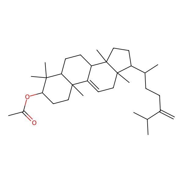 2D Structure of [4,4,10,13,14-pentamethyl-17-(6-methyl-5-methylideneheptan-2-yl)-2,3,5,6,7,8,12,15,16,17-decahydro-1H-cyclopenta[a]phenanthren-3-yl] acetate