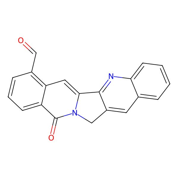 2D Structure of 14-Oxo-3,13-diazapentacyclo[11.8.0.02,11.04,9.015,20]henicosa-1(21),2,4,6,8,10,15,17,19-nonaene-19-carbaldehyde
