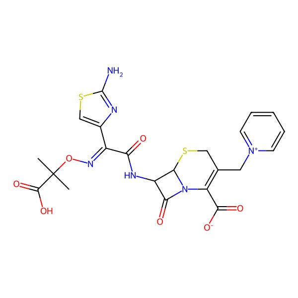 2D Structure of Ceftazidime