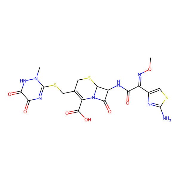 2D Structure of Ceftriaxone