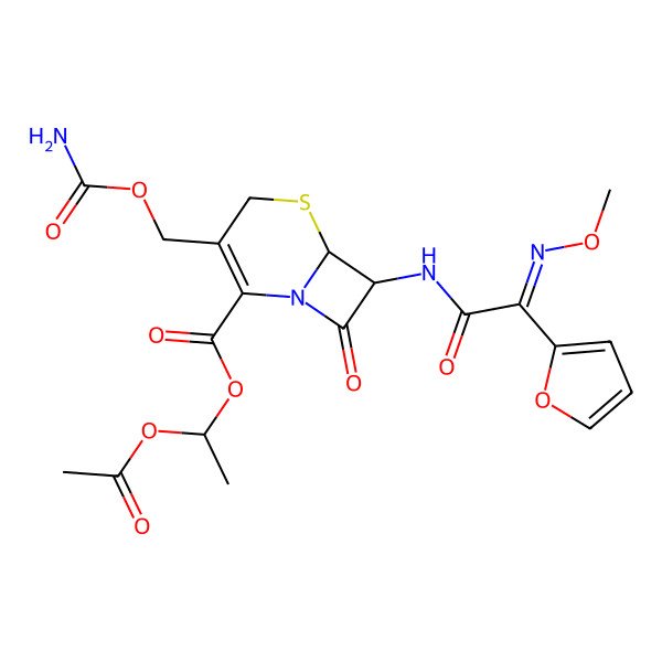 2D Structure of Cefuroxime Axetil