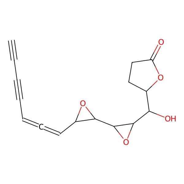 2D Structure of 4,5-Dihydro-5-(2,3:4,5-diepoxy-1-hydroxydodeca-6,7-dien-9,11-diynyl)-2(3H)-furanone