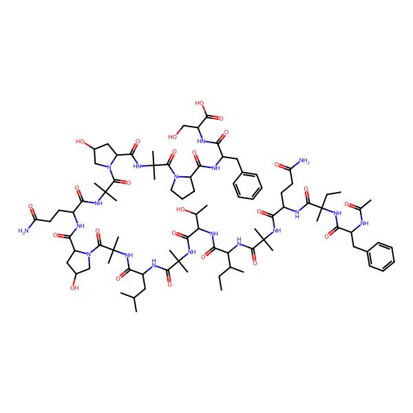 2D Structure of Cephaibol P