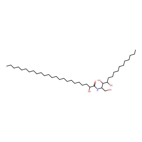 2D Structure of Cer 15:0;3O/24:0;(2OH)