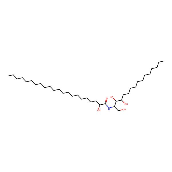 2D Structure of Cer 16:0;3O/22:0;(2OH)
