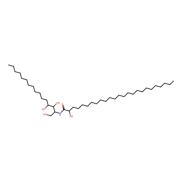 2D Structure of Cer 16:0;3O/25:0;(2OH)