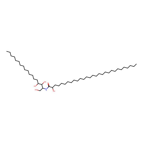2D Structure of Cer 18:0;3O/29:0;(2OH)