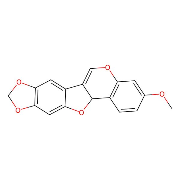2D Structure of 16-Methoxy-5,7,11,19-tetraoxapentacyclo[10.8.0.02,10.04,8.013,18]icosa-1(20),2,4(8),9,13(18),14,16-heptaene