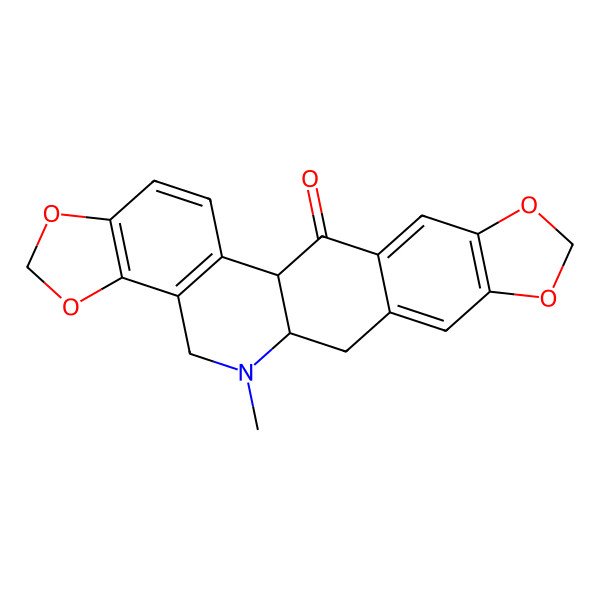 2D Structure of (1R,13S)-12-methyl-6,8,18,20-tetraoxa-12-azahexacyclo[11.11.0.02,10.05,9.015,23.017,21]tetracosa-2(10),3,5(9),15,17(21),22-hexaen-24-one