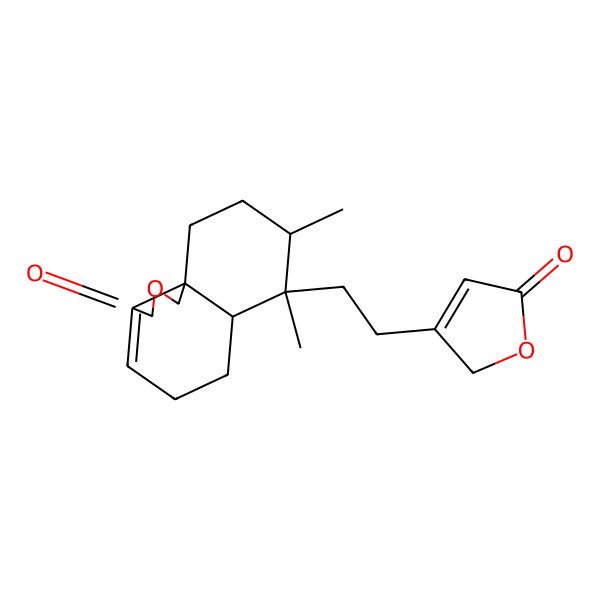 2D Structure of (6aS,7R,8S,10aS)-7,8-dimethyl-7-[2-(5-oxo-2H-furan-3-yl)ethyl]-5,6,6a,8,9,10-hexahydro-1H-benzo[d][2]benzofuran-3-one