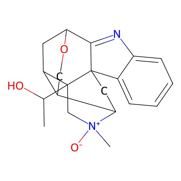 2D Structure of (1S)-1-[(10R,15R,16R,17S)-13-methyl-13-oxido-19-oxa-3-aza-13-azoniahexacyclo[14.3.1.02,10.04,9.010,15.012,17]icosa-2,4,6,8-tetraen-15-yl]ethanol