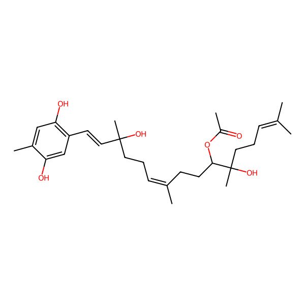 2D Structure of Chabrolohydroxybenzoquinone G