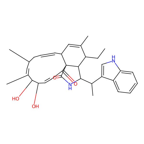 2D Structure of Chaetoglobolsin-542