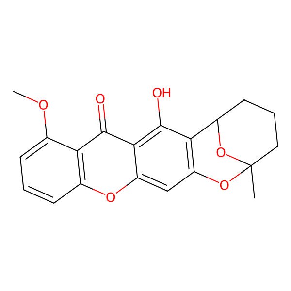 2D Structure of Chaetoxanthone B
