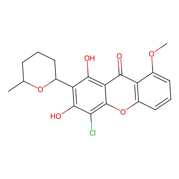 2D Structure of Chaetoxanthone C