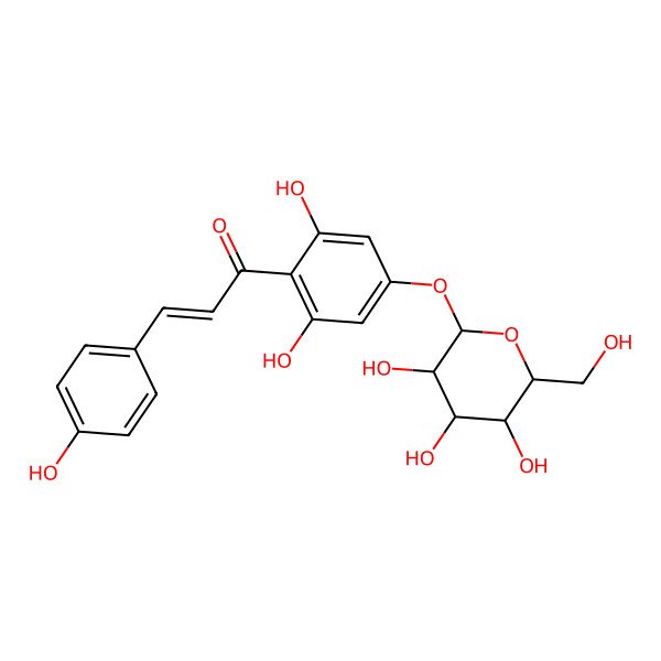 2D Structure of Chalconaringenin 4'-glucoside
