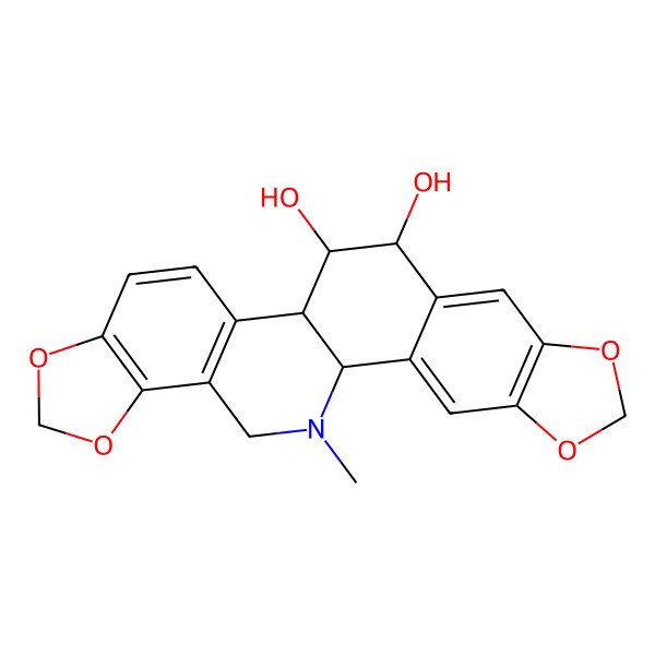 2D Structure of Chelamine (10-Hydroxychelidonin)