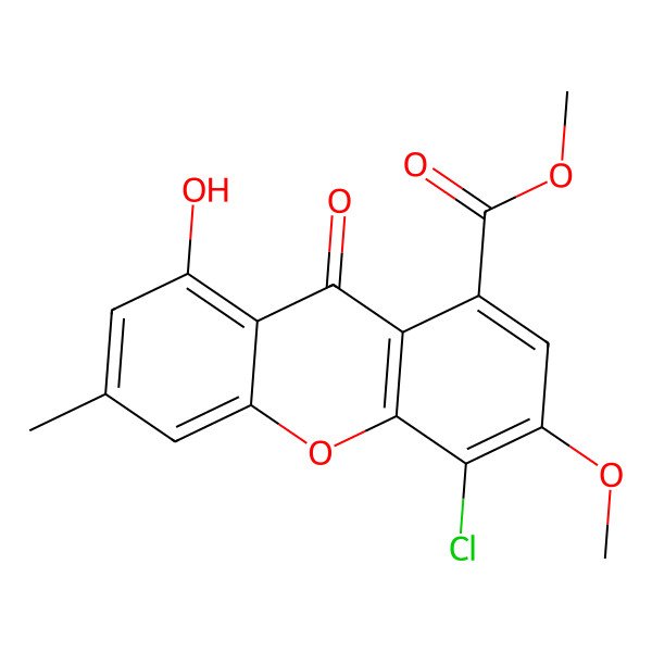 2D Structure of Chloroisosulochrin dehydrate