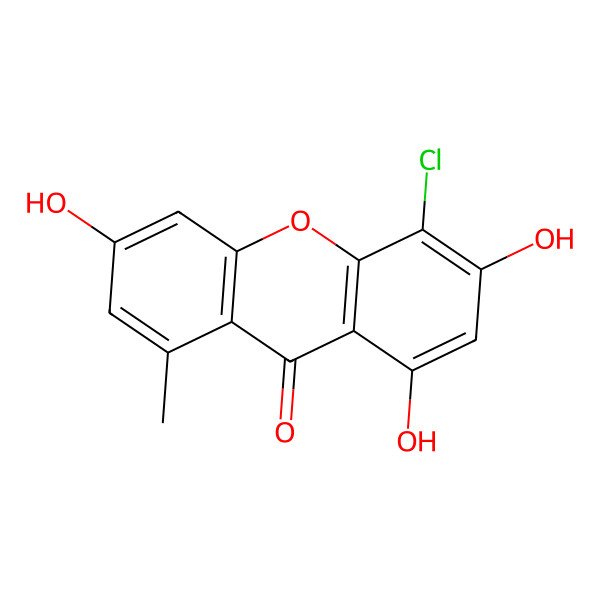 2D Structure of Chloronorlichexanthone