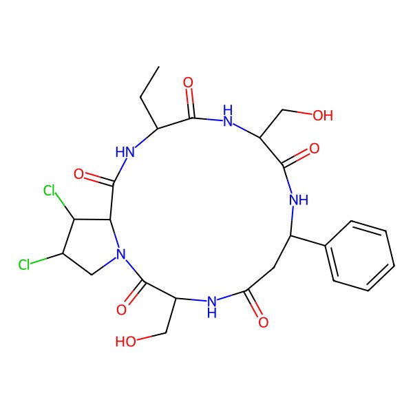2D Structure of Chloropeptide