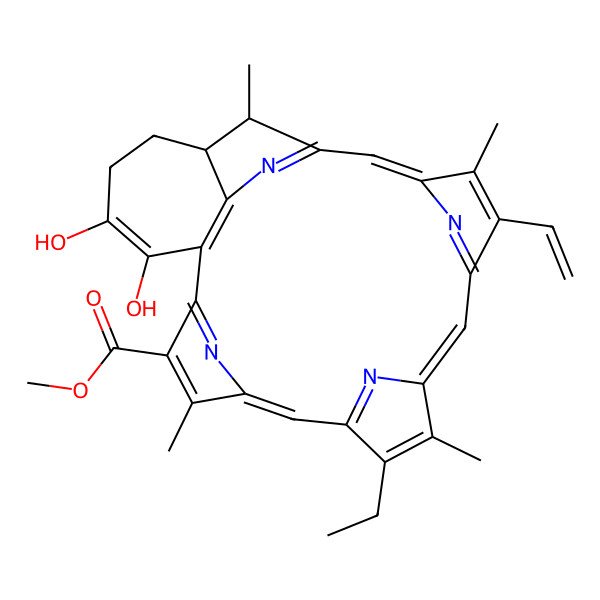 2D Structure of Chlorophyllonic acid a methyl ester