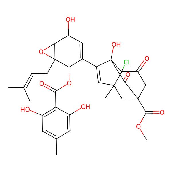 2D Structure of Chloropupukeanone A