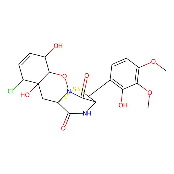 2D Structure of Chlorotrithiobrevamide