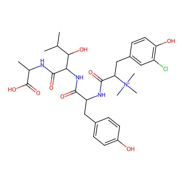 2D Structure of Chlorotyrobetaine