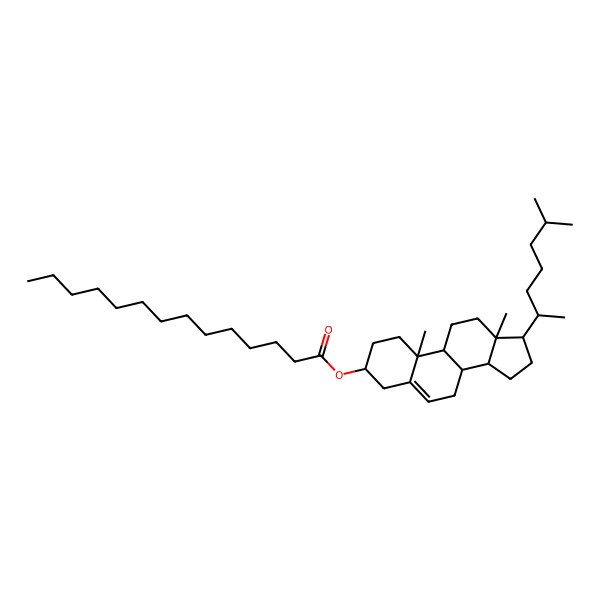 2D Structure of Cholest-5-en-3-ol (3beta)-, tetradecanoate