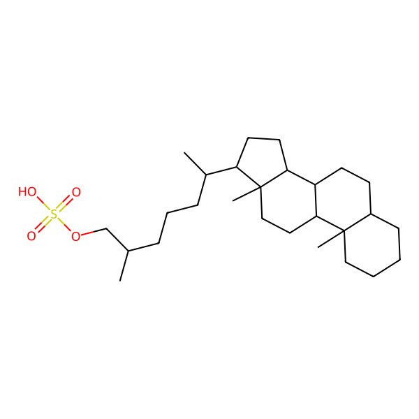 2D Structure of Cholestanol sulfate