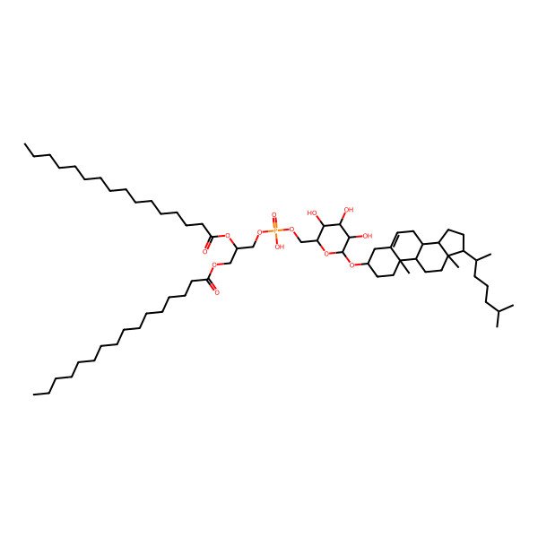 2D Structure of Cholesteryl-6-O-phosphatidyl-a-D-glucopyranoside
