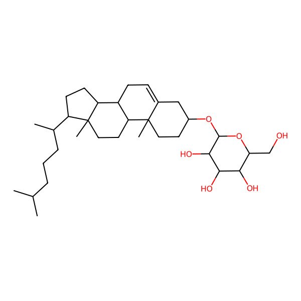 2D Structure of cholesteryl-a-D-glucopyranoside