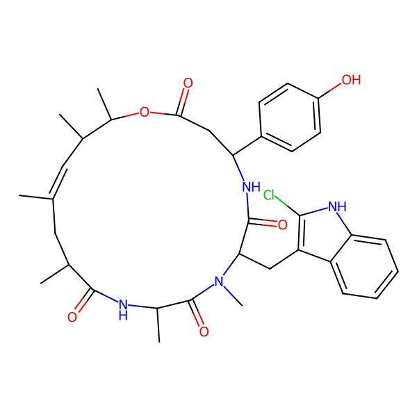 2D Structure of Chondramide D