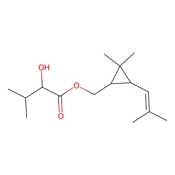 2D Structure of Chrysanthemyl 2-hydroxy-3-methylbutanoate