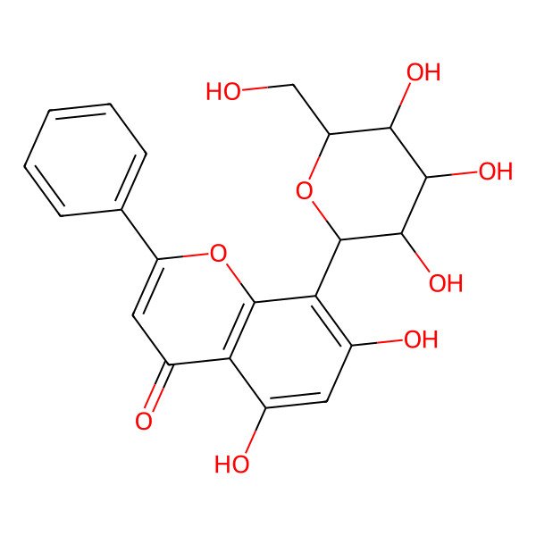 2D Structure of chrysin 8-C-glucoside 2D Structure of chrysin 8-C-glucoside