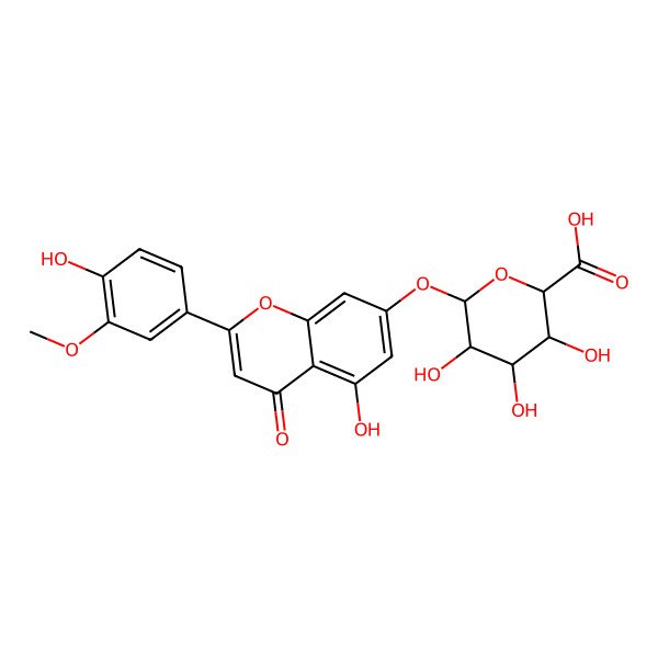2D Structure of Chrysoeriol 7-glucuronide