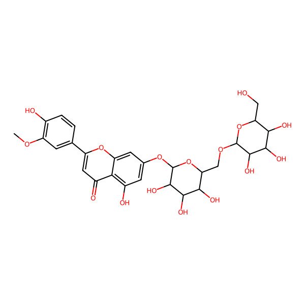 2D Structure of chrysoeriol 7-O-gentiobioside