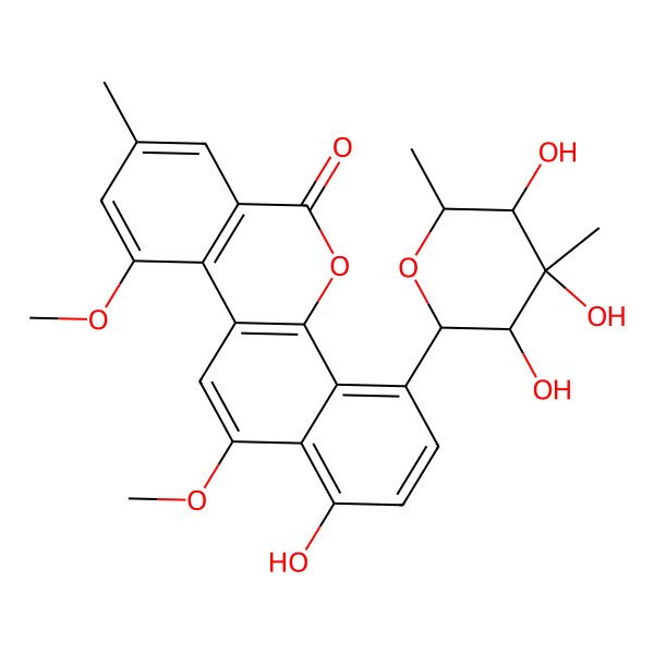 2D Structure of Chrysomycin B