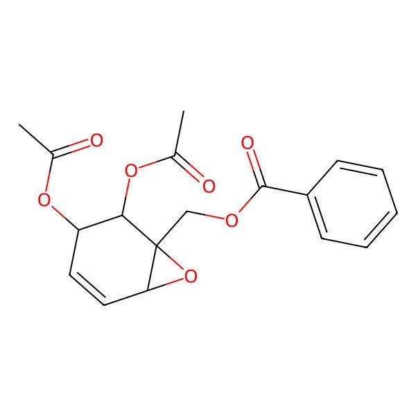 2D Structure of (1S,6S)-2beta,3alpha-Diacetoxy-1-[(benzoyloxy)methyl]-7-oxabicyclo[4.1.0]hept-4-ene