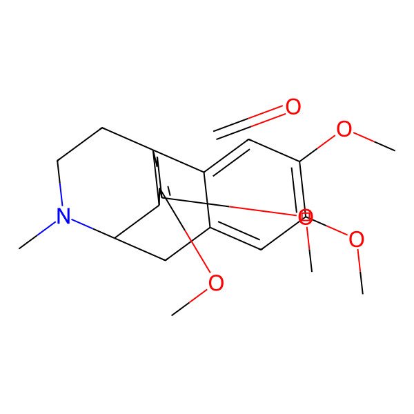 2D Structure of (1S,9R,10S)-4,5,11,12-tetramethoxy-17-methyl-17-azatetracyclo[7.5.3.01,10.02,7]heptadeca-2,4,6,11-tetraen-13-one