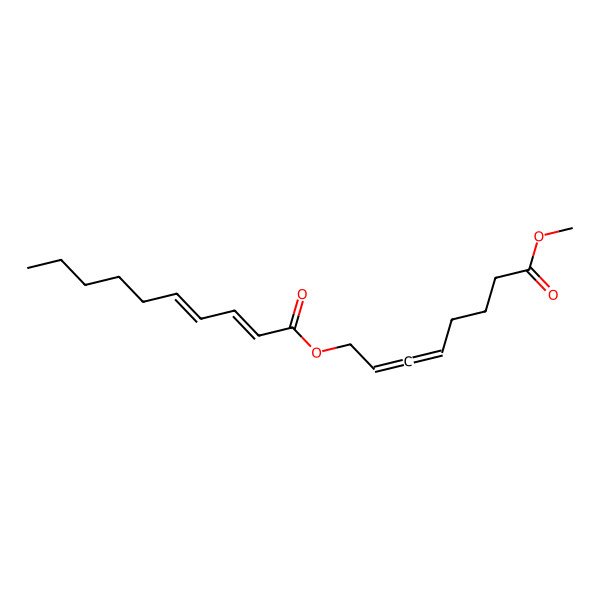 2D Structure of (8-Methoxy-8-oxoocta-2,3-dienyl) deca-2,4-dienoate