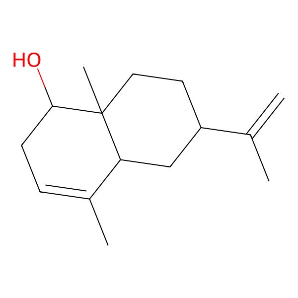 2D Structure of (1R)-1,2,4abeta,5,6,7,8,8a-Octahydro-4,8aalpha-dimethyl-6alpha-(1-methylethenyl)naphthalen-1alpha-ol