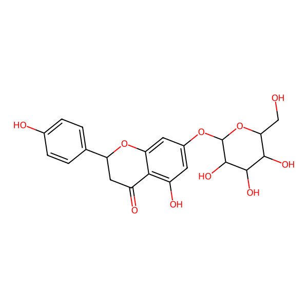 2D Structure of naringenin-7-O-glucoside