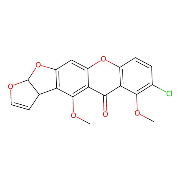 2D Structure of Austocystin A from aspergillus ustus
