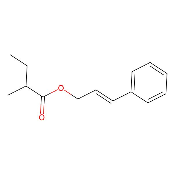 2D Structure of Cinnamyl 2-methylbutyrate