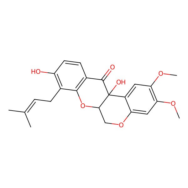 2D Structure of cis-12a-Hydroxyrot-2'-enonic acid