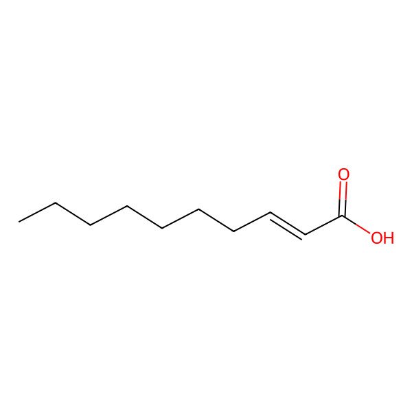 2D Structure of 2-Decenoic acid